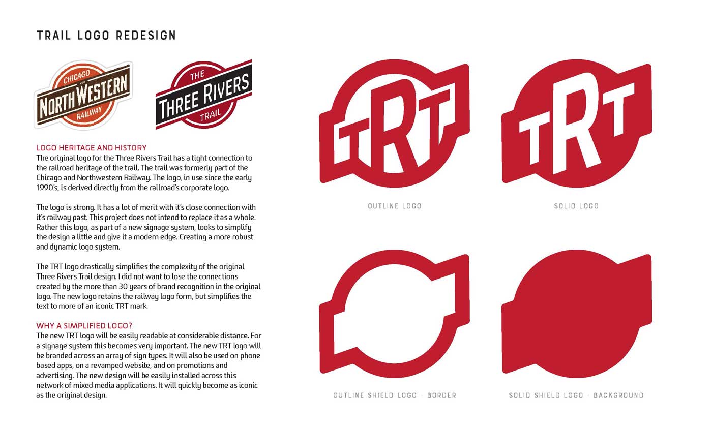 History of the trail logo and simplified design