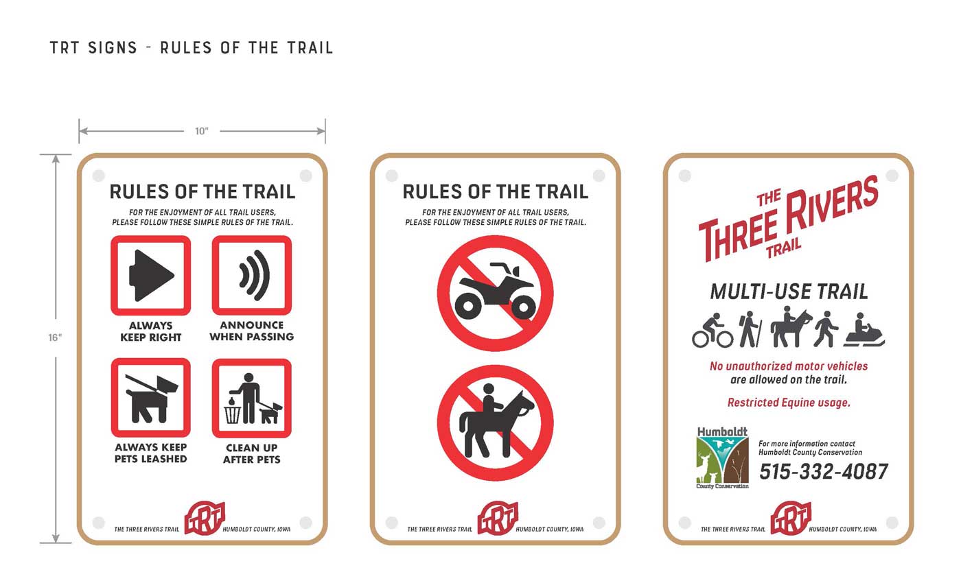 New TRT 'Rules of the Trail' signs