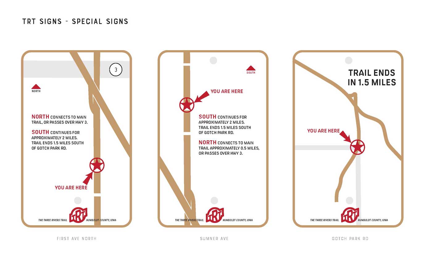 Three examples of special intersection signs